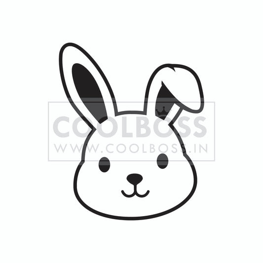 Cute Bunny SVG – Minimalist Rabbit Head Cut File for Cricut, Silhouette, T-Shirts & Decals (Instant Download)