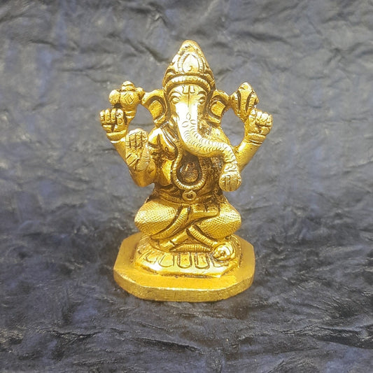 6 cm Brass Ganesh