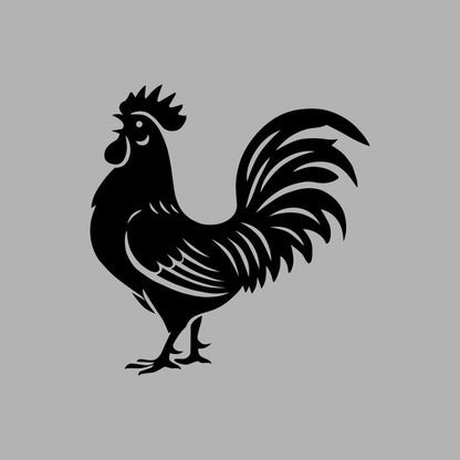 Rooster Silhouette SVG PNG Digital Download