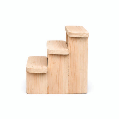 Navarathri Golu Padi 3 Steps Wooden Doll Display Stand - 7 Inch
