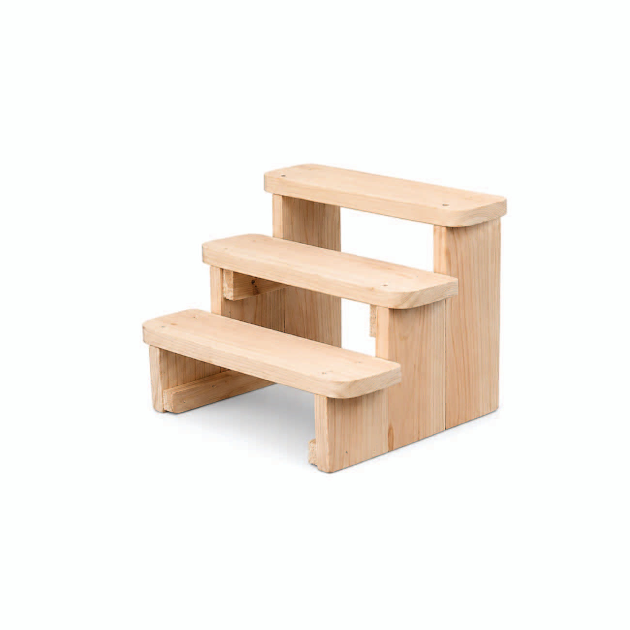 Navarathri Golu Padi 3 Steps Wooden Doll Display Stand - 7 Inch