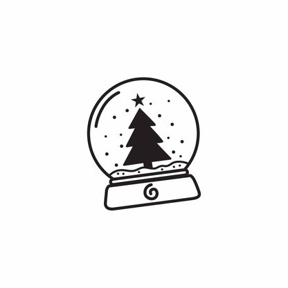 Snow Globe SVG PNG  Instant Download