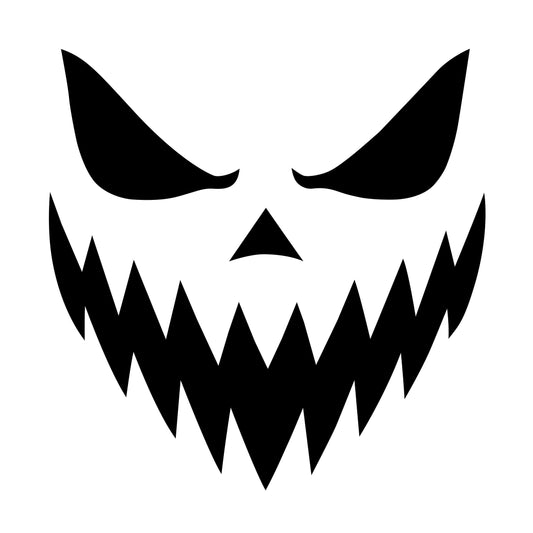 Scary Pumpkin Face SVG: Halloween Jack O' Lantern Vector (Digital Download)
