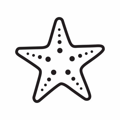 Star Fish PNG SVG Digital Download