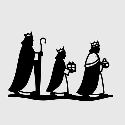 Three Wise Men Christmas Nativity Art PNG SVG Digital Download