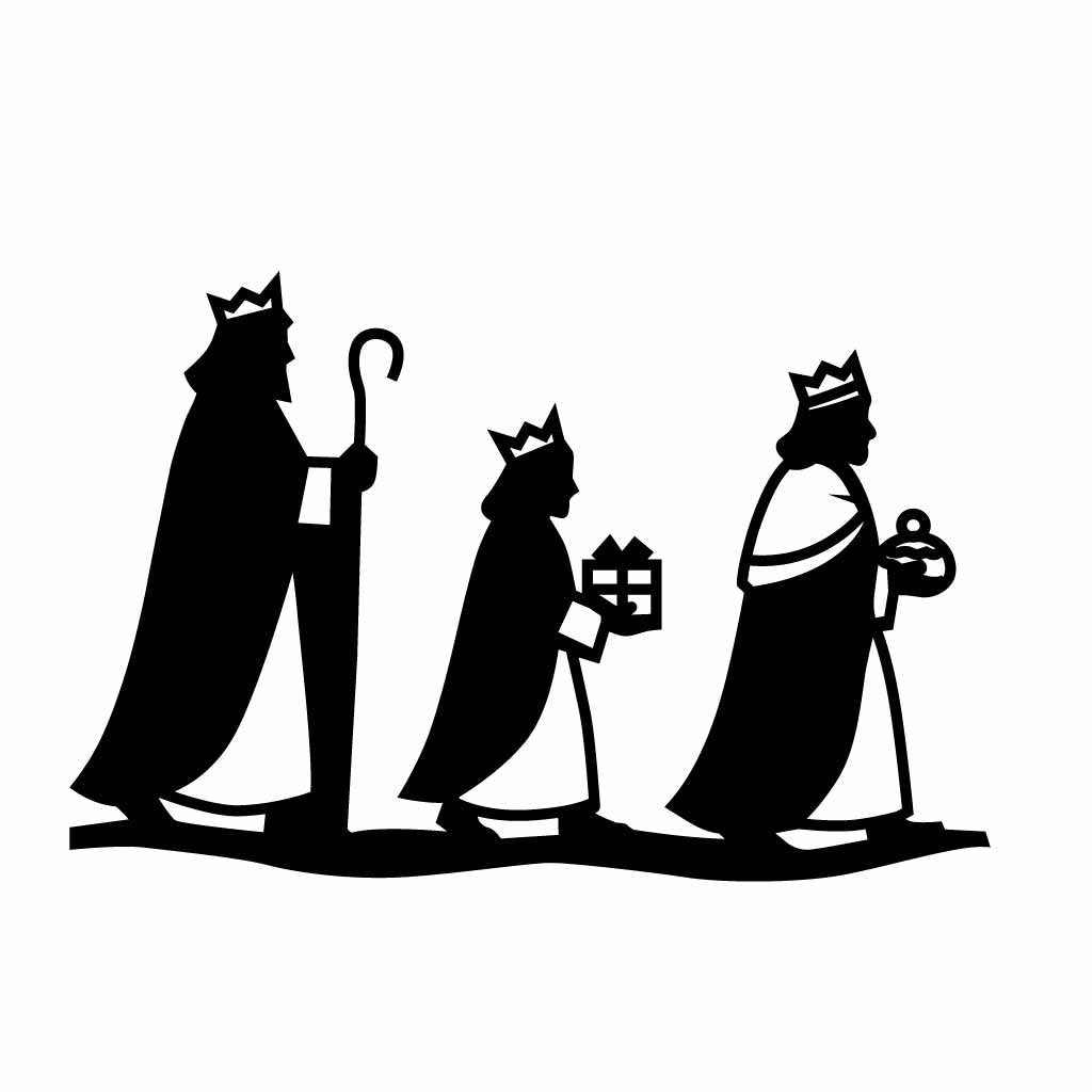 Three Wise Men Christmas Nativity Art PNG SVG Digital Download