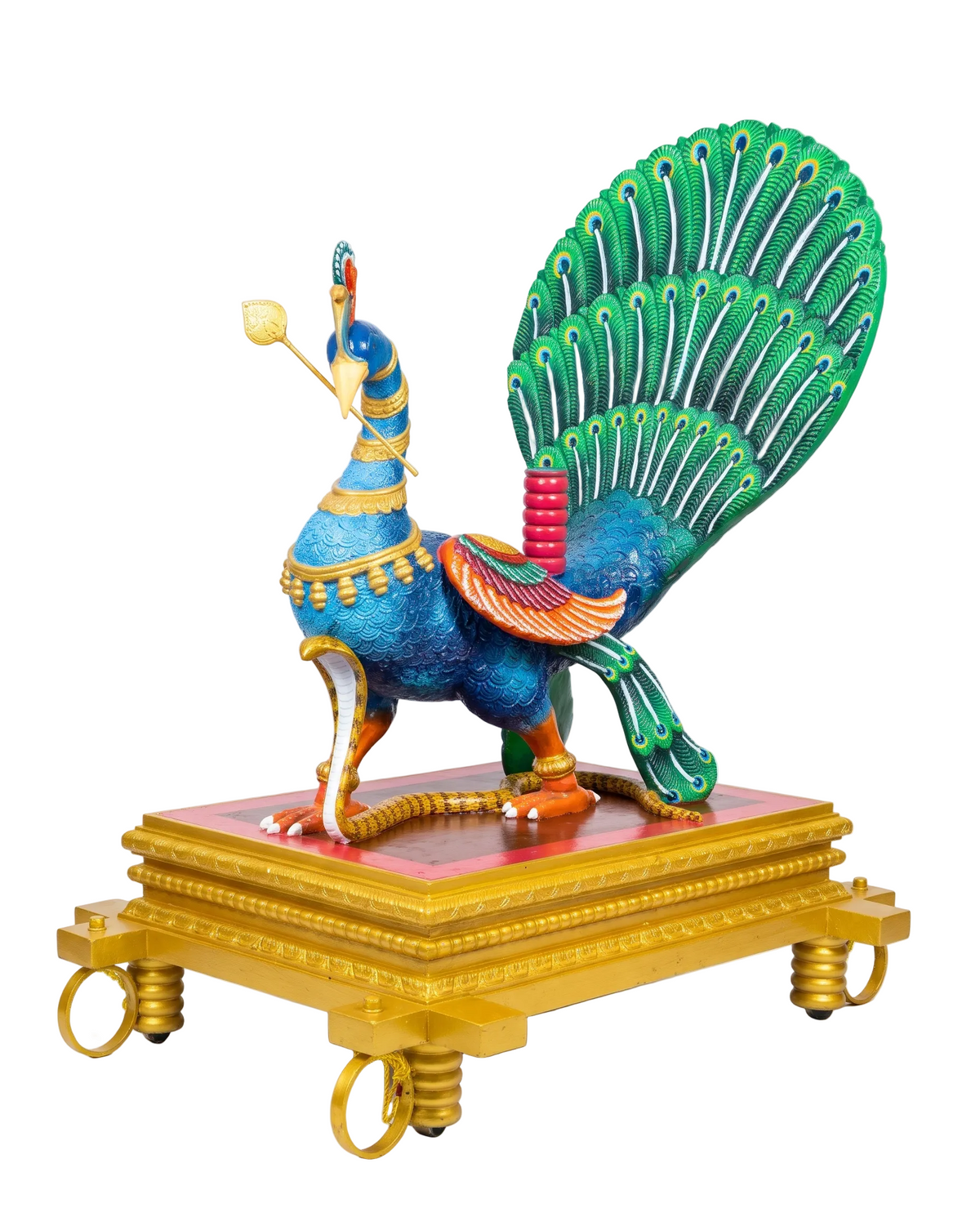 Handmade Wooden Mayil Vahanam