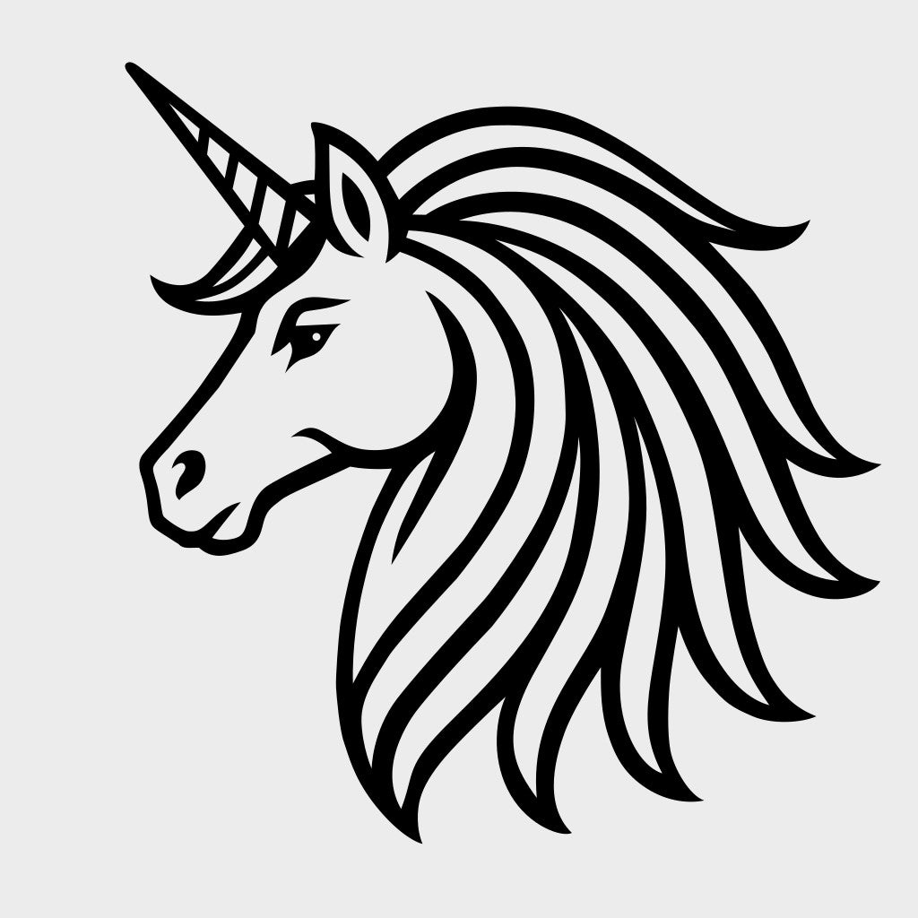 Cute Unicorn PNG SVG Digital Download