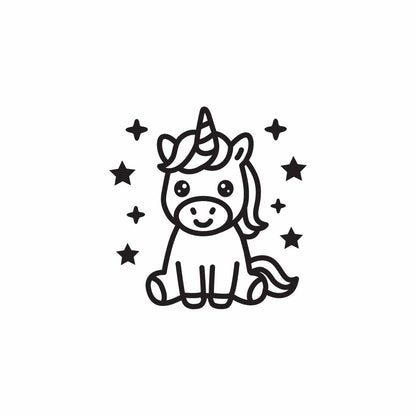 Cute Unicorn SVG PNG Digital Download