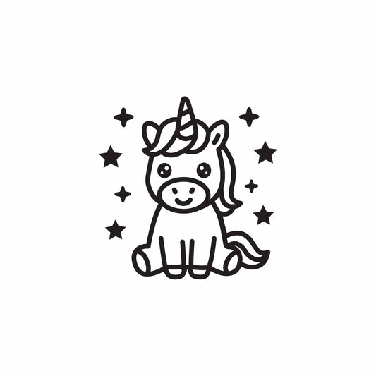 Cute Unicorn SVG PNG Digital Download