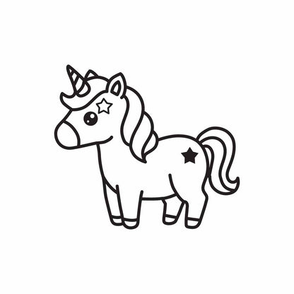 Cute T-Rex Vector Line Art | Baby Dinosaur Clipart SVG