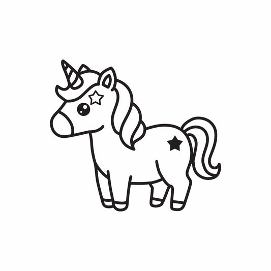 Cute T-Rex Vector Line Art | Baby Dinosaur Clipart SVG