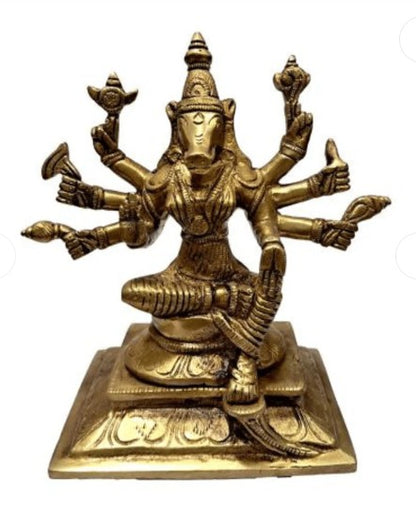 Varahi Amman Statue Brass 7 inches