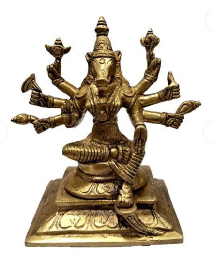 Varahi Amman Statue Brass 7 inches