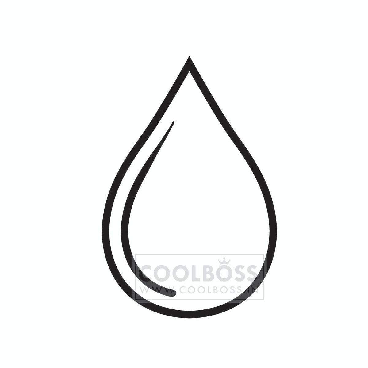 Water Droplet SVG PNG EPS Vector Line Art
