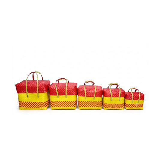 Handcrafted Color Tape Wire Bag