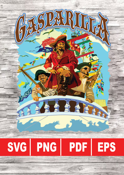 Gasparilla Pirate digital download