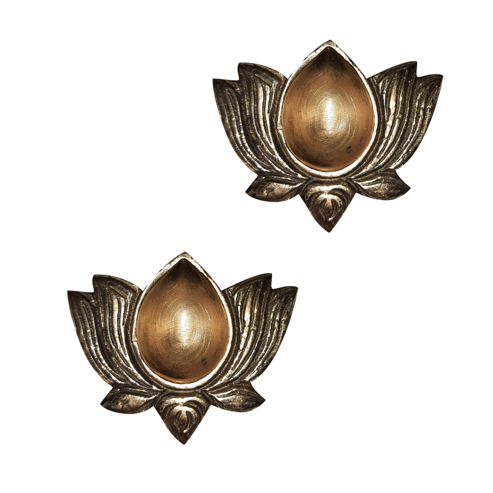 Lotus Vilakku Brass 3 inches