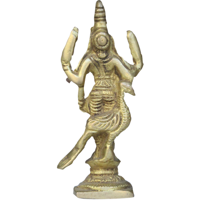 Lord Murugan Statue Brass 4 inches
