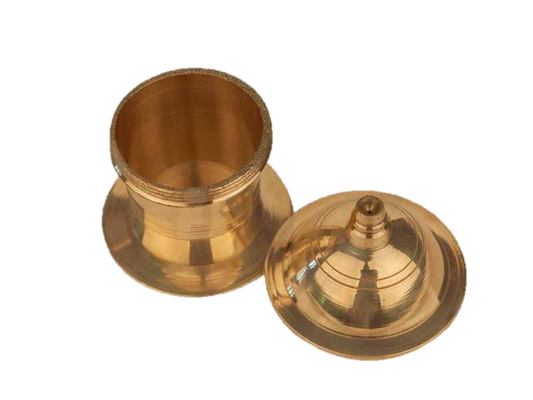 Kumkum Box Brass 2 inches