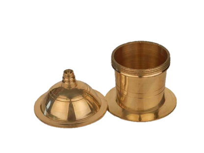 Kumkum Box Brass 2 inches