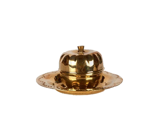 Brass Kumkum Gift Holder Box 1.8 inches