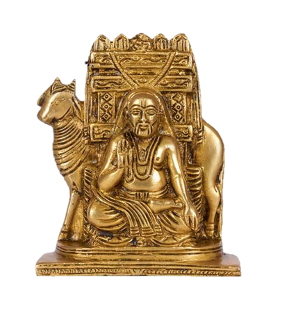 Shri Raghavendra Statue Brass 4 Inches