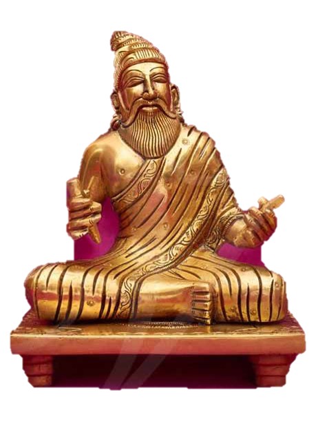 Thiruvalluvar Statue Brass 6 Inches