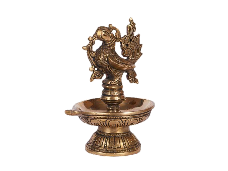 Annam Swan Brass Diya