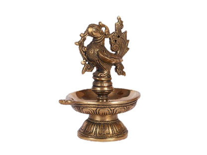 Annam Swan Brass Diya