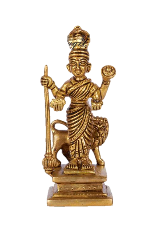 Shri Vaishnavi Devi Statue Brass 5 inches
