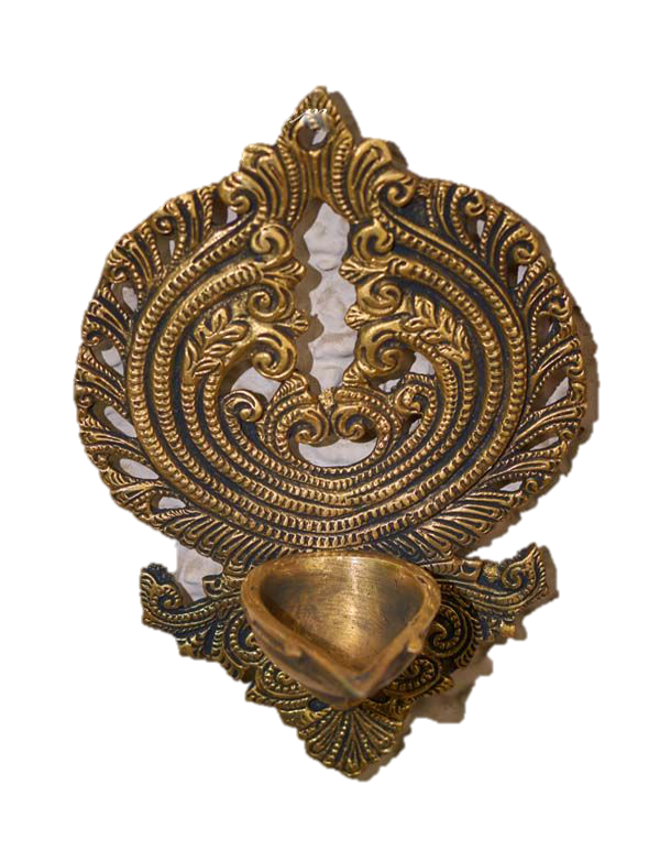 Wall Hanging Diya Brass