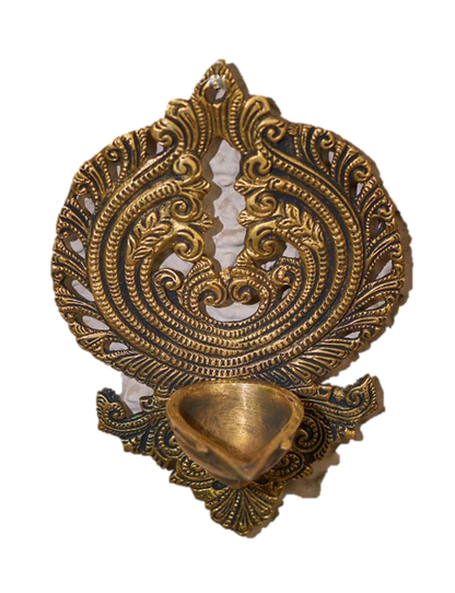 Wall Hanging Diya Brass