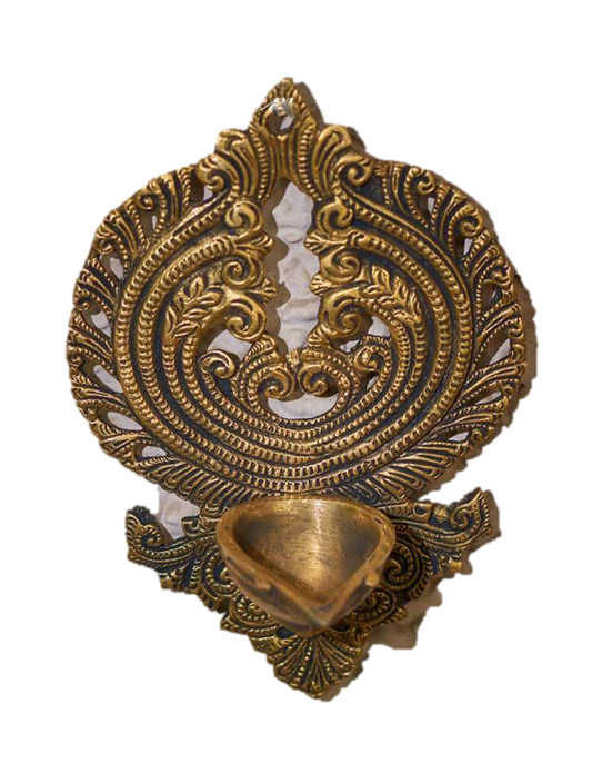 Wall Hanging Diya Brass