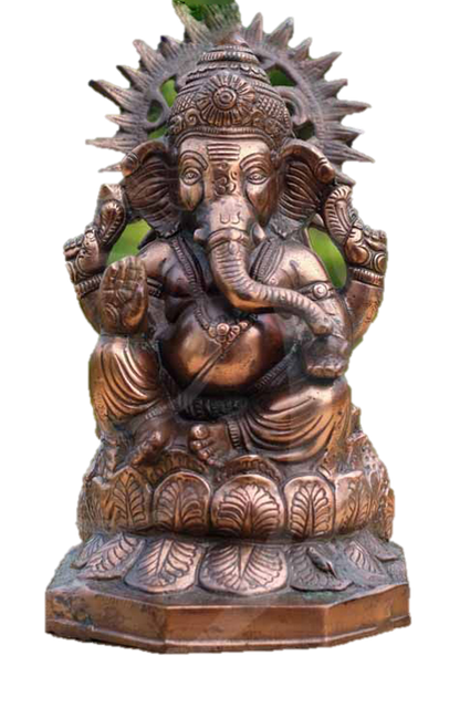 Vinayagar Statue copper 15 Inches