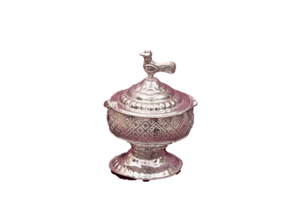 Kumkum chandan Cup Silver 3 Inches