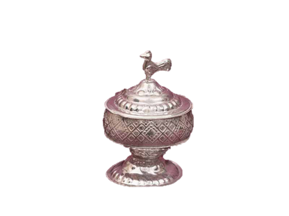Kumkum chandan Cup Silver 3 Inches