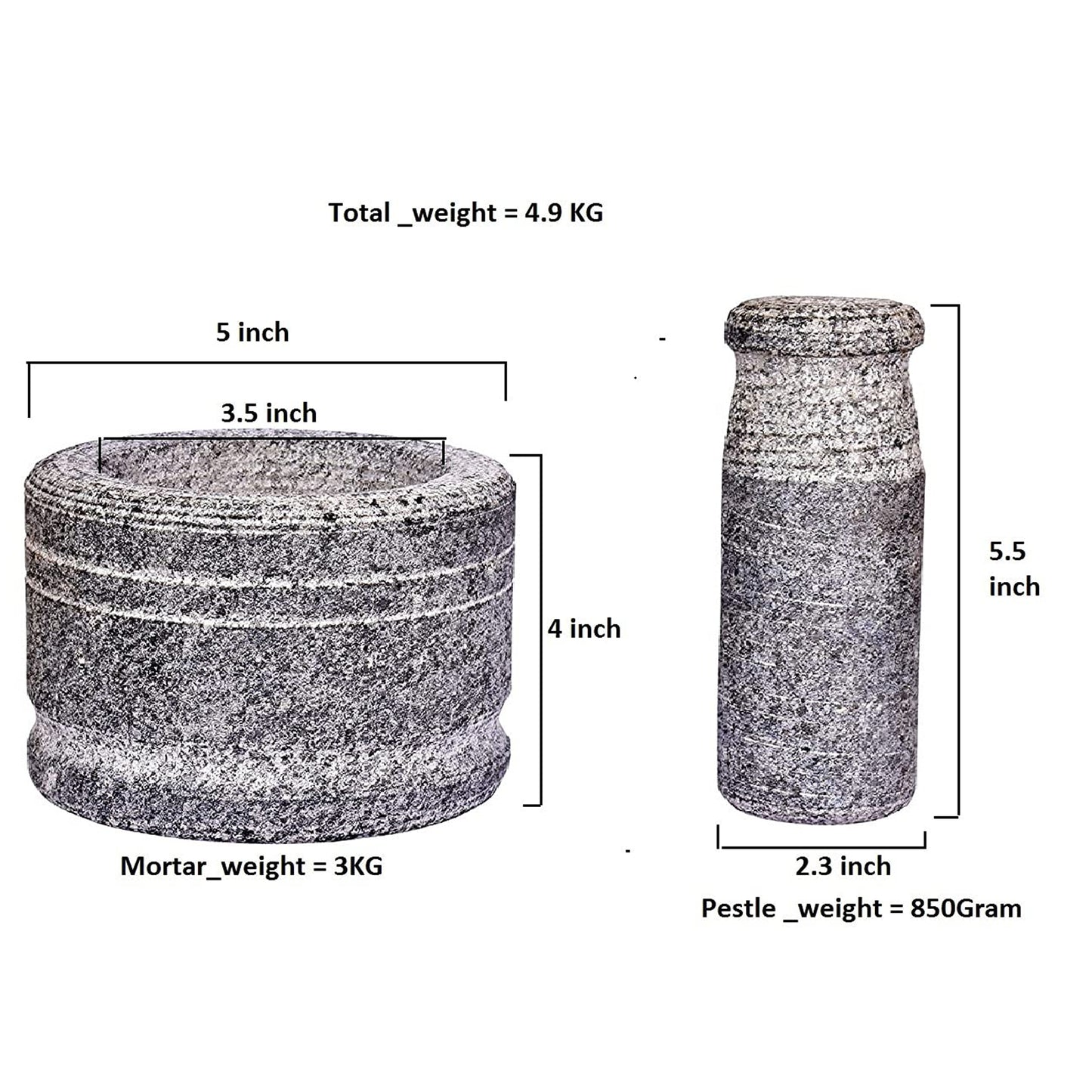 Stone Aattukkal 4 inches