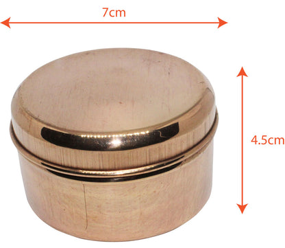 Copper Storage Box, 12 pcs, with lid, 100 ml