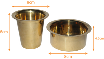 Brass Dabara Set