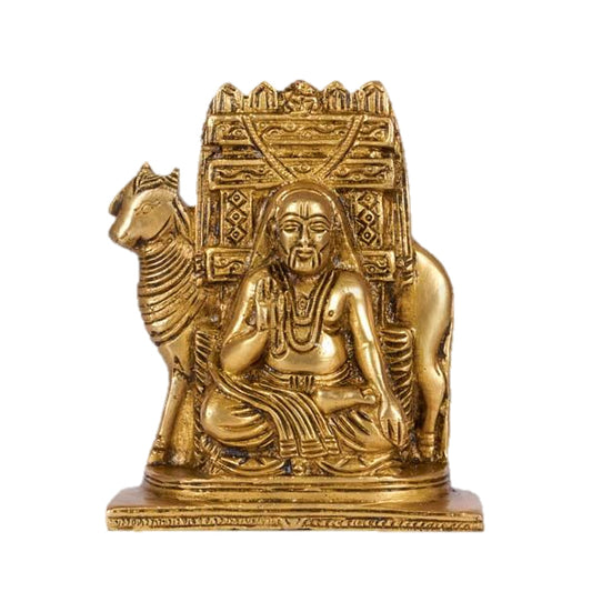 Shri Raghavendra Brass Statue 4"inches