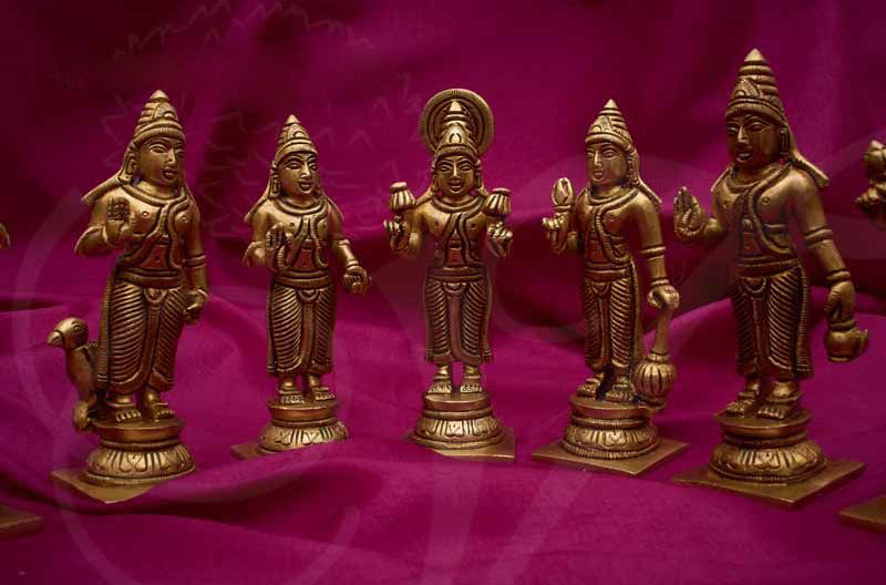 Navagraha idols Brass 5.5 Inches
