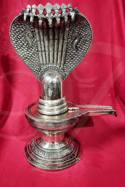 Shiva Lingham Statue Brass 8 Inches