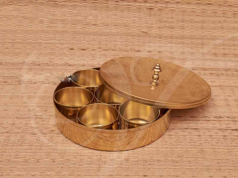 Container Dappa Masala Dappa Brass 9 Inches – COOL BOSS