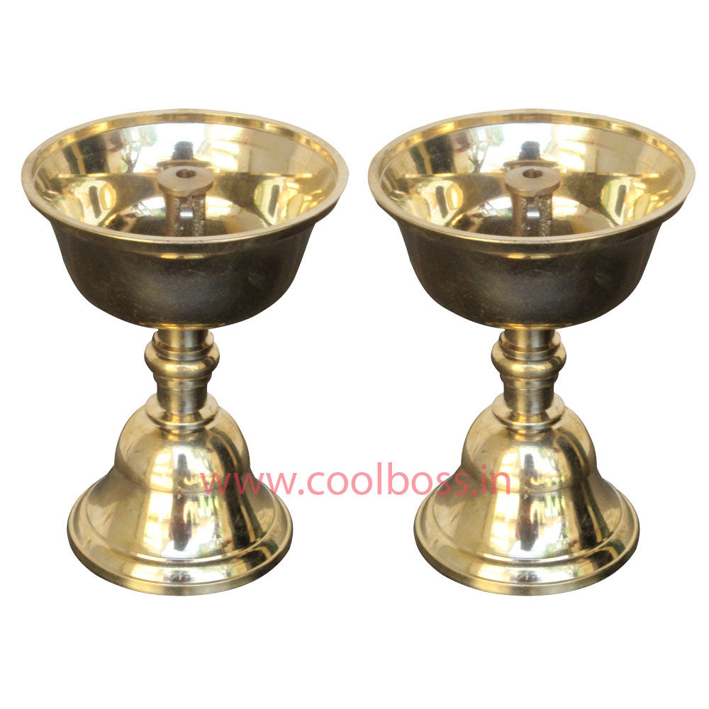 Nanda Vilakku Brass 4 inches