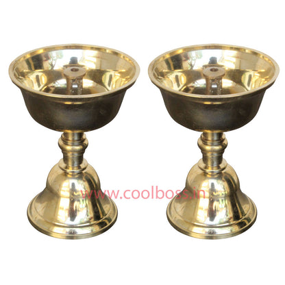 Nanda Vilakku Brass 4 inches