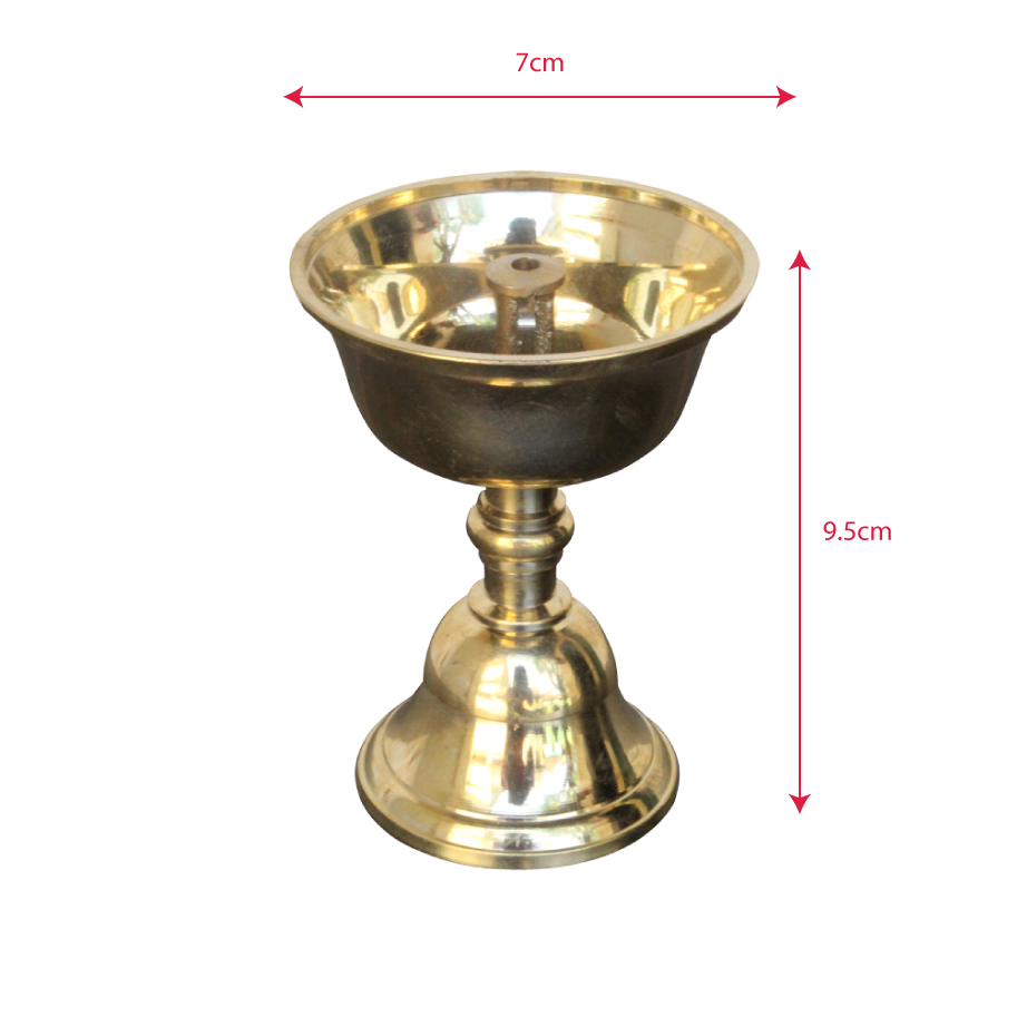 Nanda Vilakku Brass 4 inches