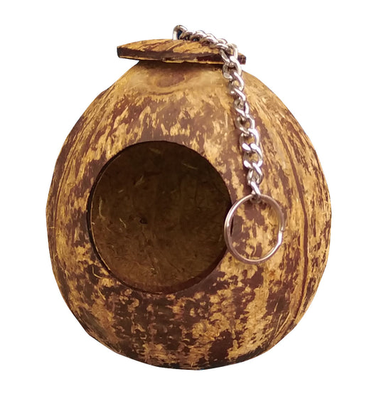 Coconut Shell Bird Nest for Finches and Sparrows