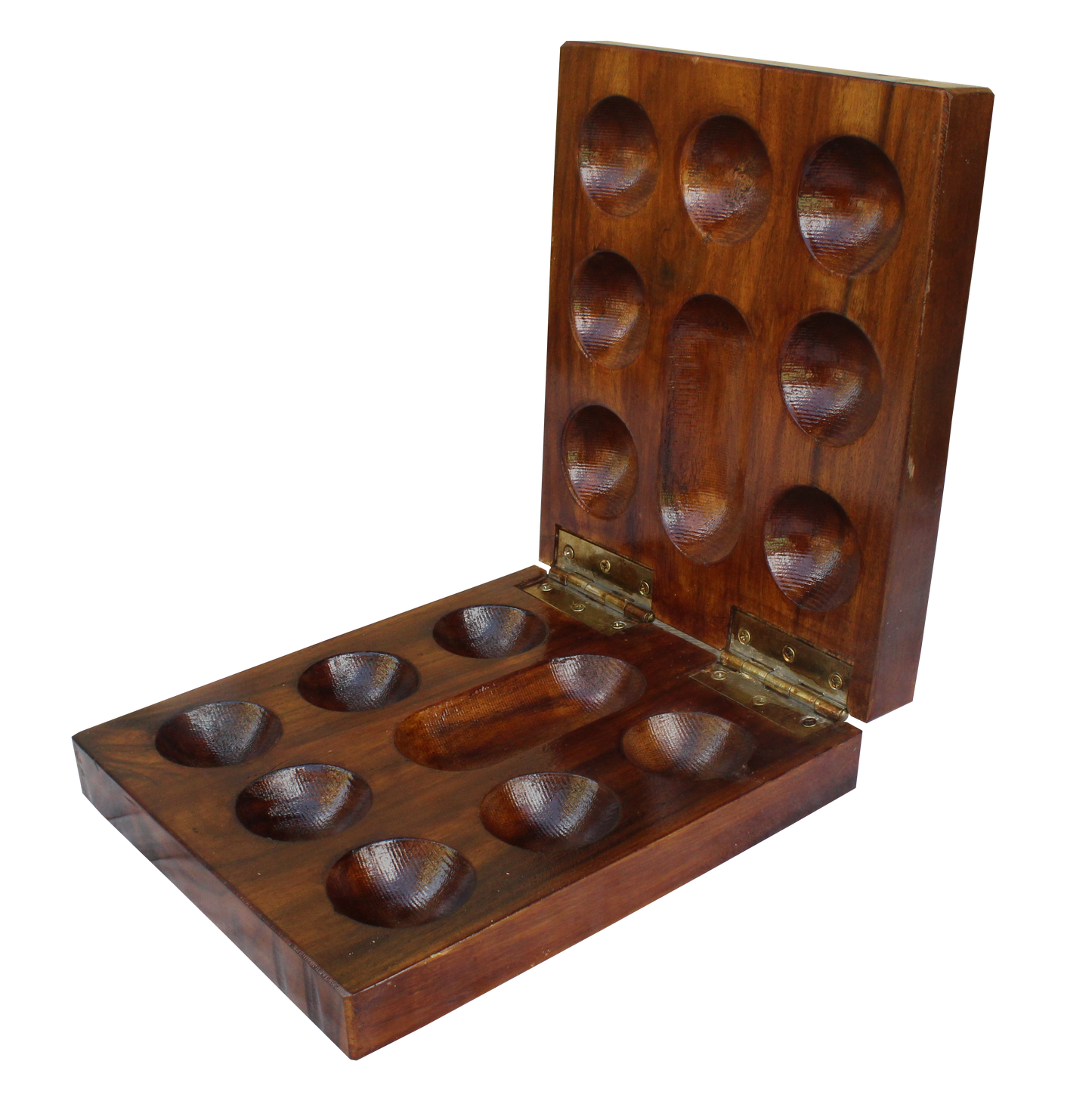 Wooden Pallankuzhi Board 6.5 inches