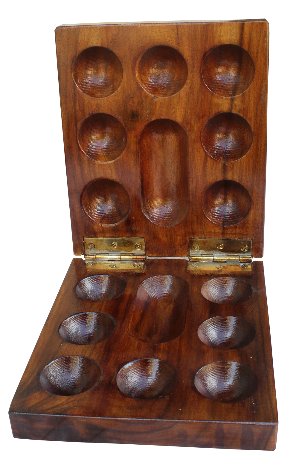 Wooden Pallankuzhi Board 6.5 inches
